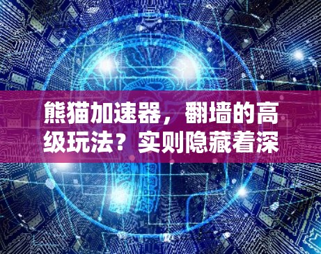 熊猫加速器，翻墙的高级玩法？实则隐藏着深藏的威胁