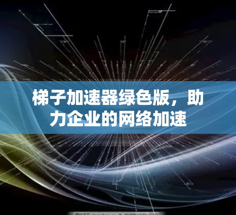 梯子加速器绿色版，助力企业的网络加速