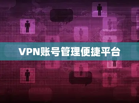 VPN账号管理便捷平台