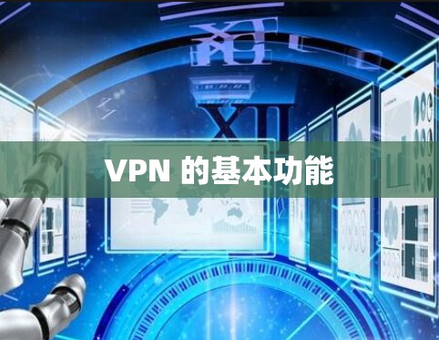 VPN 的基本功能 VPN 的基本功能