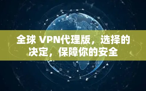 全球 VPN代理版，选择的决定，保障你的安全